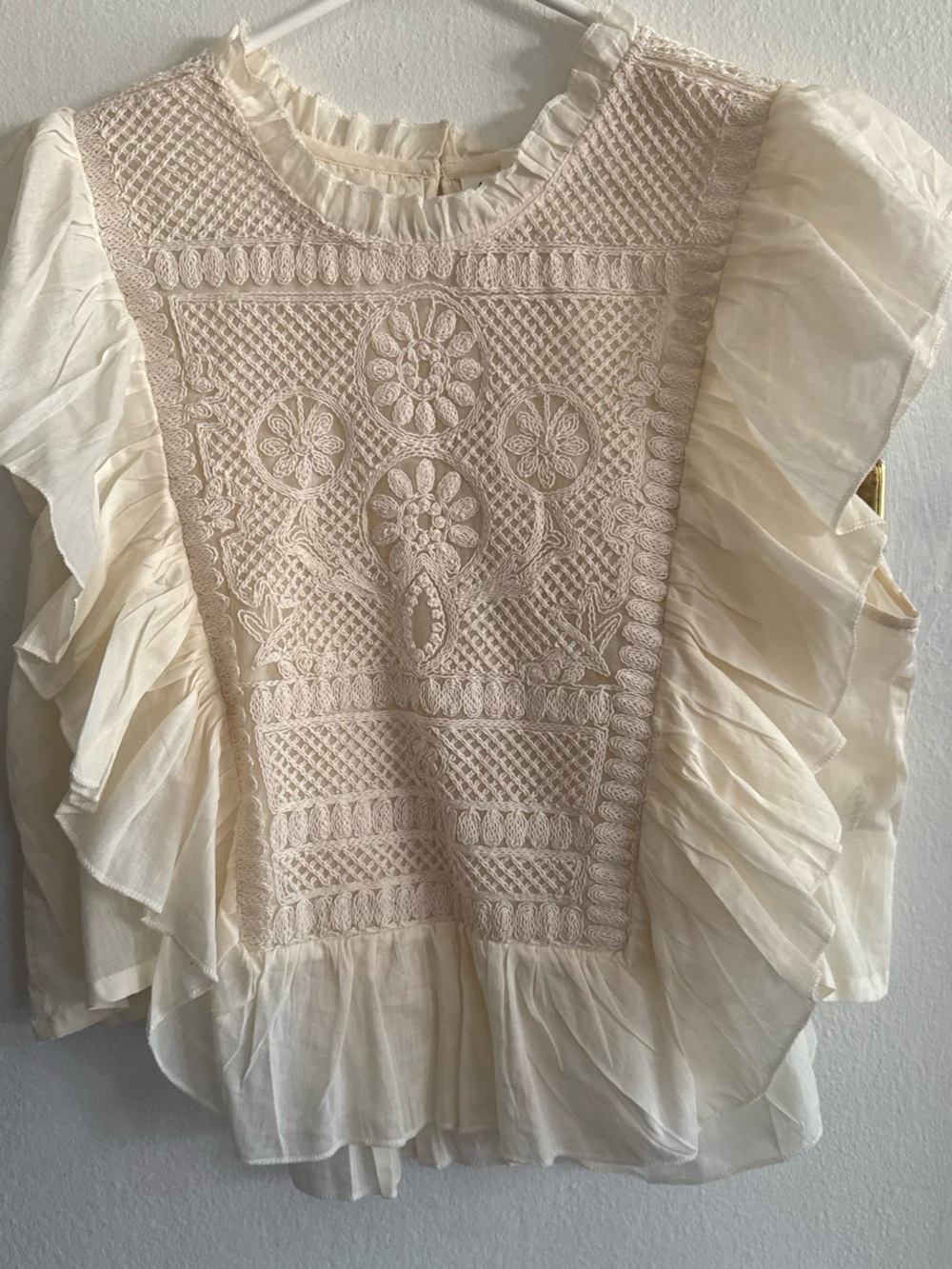 SOLD Joie Boho Capriana Embroidered Top - Picture 2 of 4